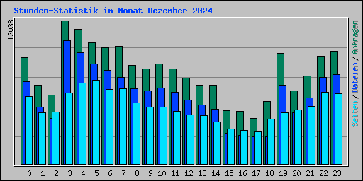 Stunden-Statistik im Monat Dezember 2024